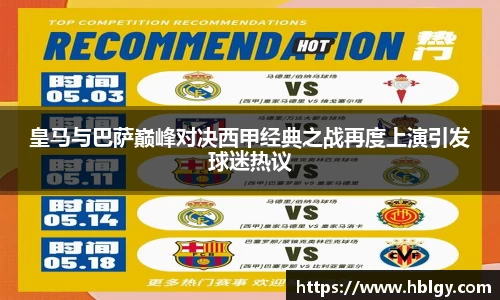 皇马与巴萨巅峰对决西甲经典之战再度上演引发球迷热议